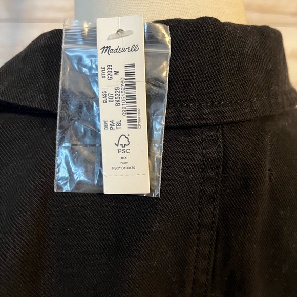 NWT Madewell size M signature Coverall jumpsuit in black - Picture 6 of 13